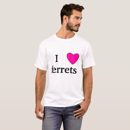 Frettchen der Liebe I T-Shirt (Vorne ganz)