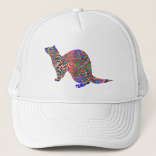 Frettchen der Regenbogenfarbe Truckerkappe