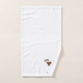 Frettchen-Design-Monogramm Badhandtuch Set (Handtuch)