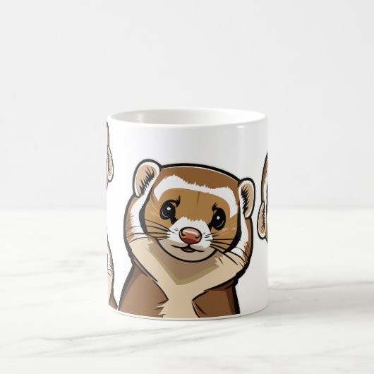 Frettchen, Frettchen überall Kaffeetasse (Mittel)