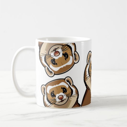 Frettchen, Frettchen überall Kaffeetasse (Links)