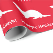 Frettchen frohe Feiertage Geschenkpapier (Rolleneckpunkt)