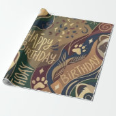 Frettchen Frohe Geburtstag Geschenkpapier (Ungerollt)