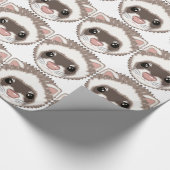 Frettchen Geschenkpapier (Ecke)