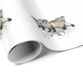 Frettchen Geschenkpapier (Rolleneckpunkt)