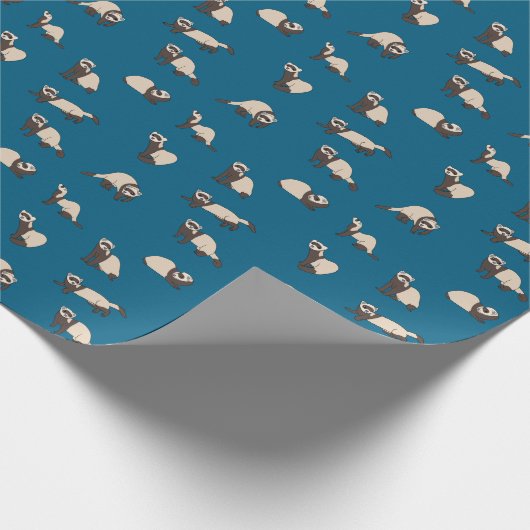 Frettchen Geschenkpapier (Ecke)