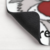 Frettchen-Gesicht Mousepad (Ecke)