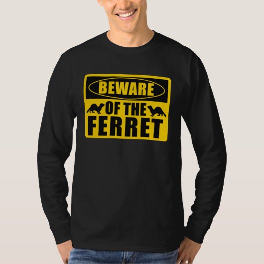 Frettchen hüten sich vor dem Frettchen T-Shirt (Vorderseite)
