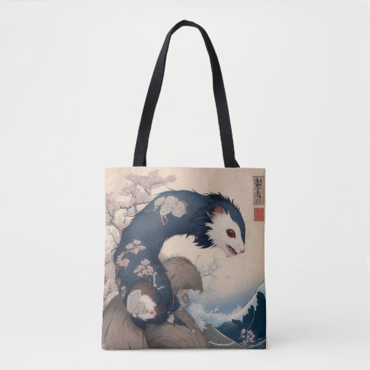 Frettchen – Japan Tasche (Vorderseite)