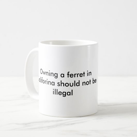 Frettchen Kaffeetasse (Vorderseite Links)