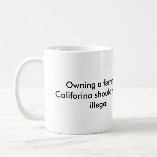 Frettchen Kaffeetasse (Links)