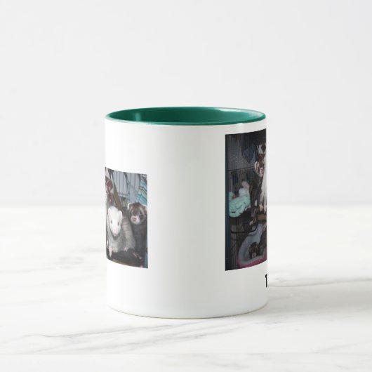 Frettchen-Leckereien Tasse (Zentrum)