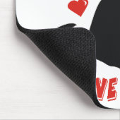 Frettchen-Liebe Mousepad (Ecke)