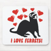 Frettchen-Liebe Mousepad (Vorne)