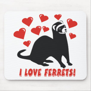 Frettchen-Liebe Mousepad