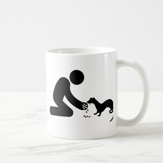 Frettchen-Liebhaber Kaffeetasse (Rechts)