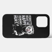 Frettchen machen mich glücklich Menschen meinen Ko Case-Mate iPhone Hülle (Rückseite (Horizontal))