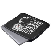 Frettchen machen mich glücklich Menschen meinen Ko Laptopschutzhülle (Vorne Knopf)