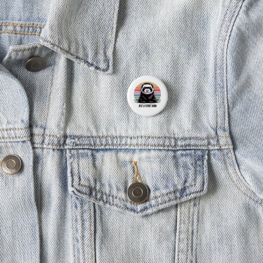 Frettchen-Mama Button (Beispiel)