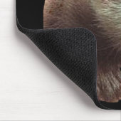 Frettchen mit Hut Mousepad (Ecke)