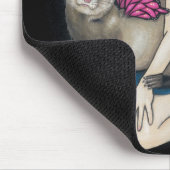 "Frettchen mit Schmetterling Wings" Mousepad (Ecke)