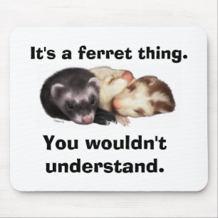 Frettchen mousepad