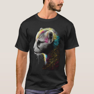 Frettchen Mutter Vater Mustela Nigripes T-Shirt