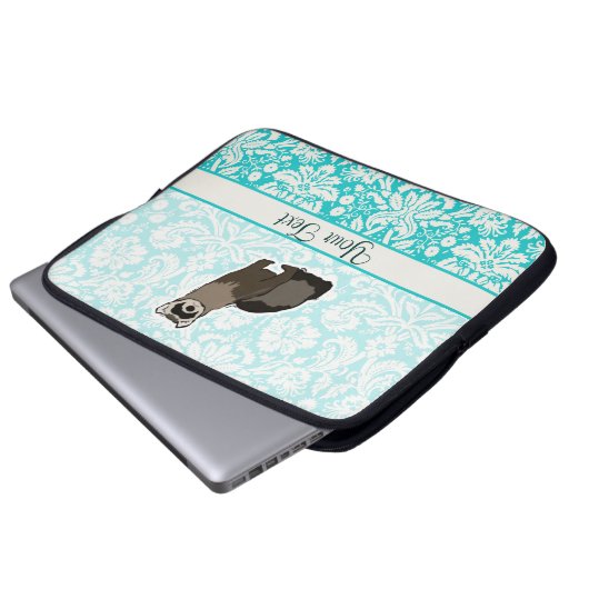 Frettchen; Niedlich Laptopschutzhülle (Vorne Knopf)