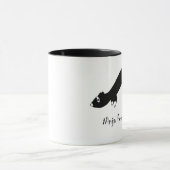 Frettchen Ninja Tasse (Zentrum)