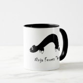 Frettchen Ninja Tasse (VorderseiteRechts)