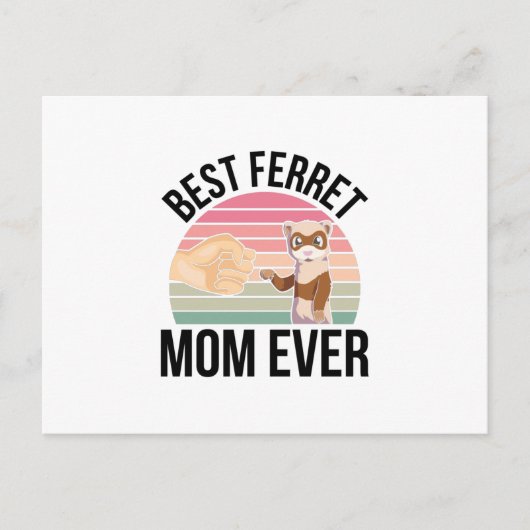 Frettchen Postkarte (Vorderseite)