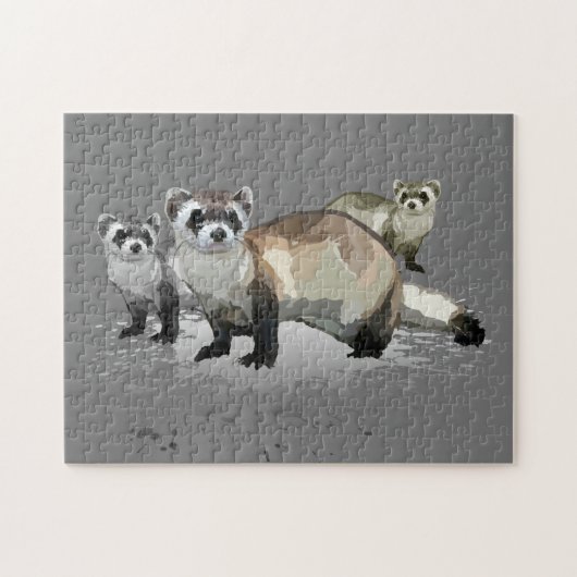 Frettchen Puzzle (Horizontal)