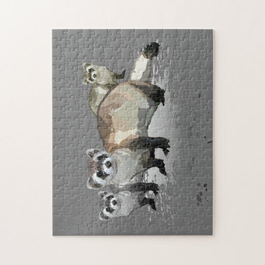 Frettchen Puzzle (Vertikal)