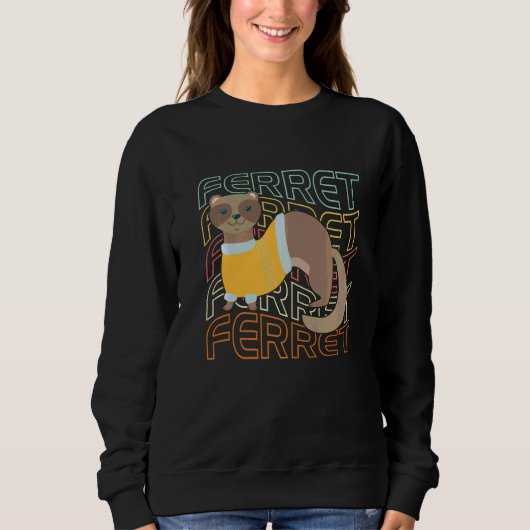 Frettchen Sweatshirt (Vorderseite)