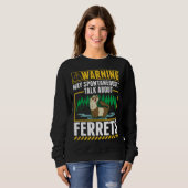 Frettchen Sweatshirt (Vorne ganz)