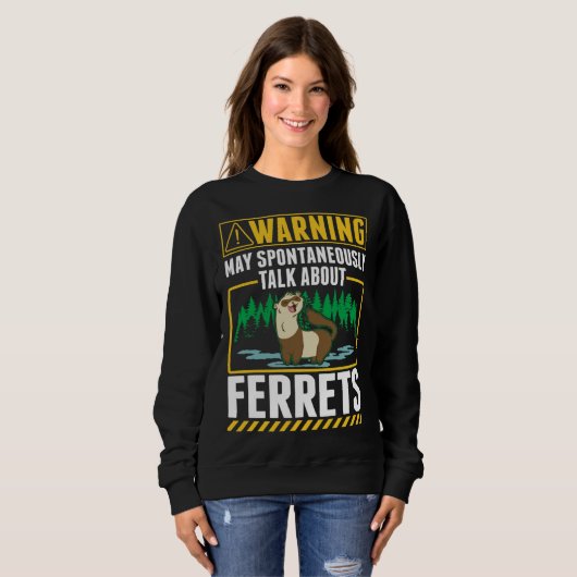 Frettchen Sweatshirt (Vorne ganz)