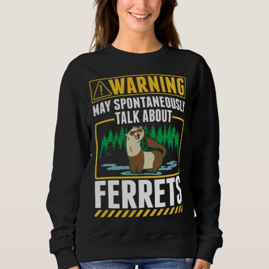 Frettchen Sweatshirt (Vorderseite)