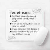 Frettchen-Theorien u. Redewendungen für Mousepad (Mit Mouse)