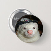 Frettchen und der Hut Button (Vorne & Hinten)