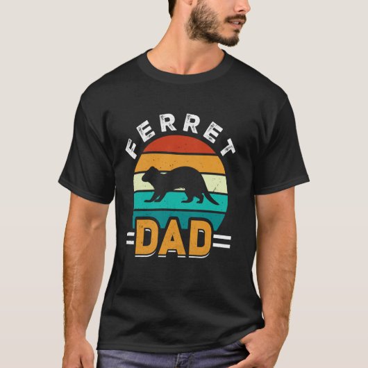 Frettchen-Vater Frettchen-Liebhaber T-Shirt (Vorderseite)