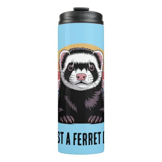 Frettchen-Vater Thermosbecher (Vorderseite)