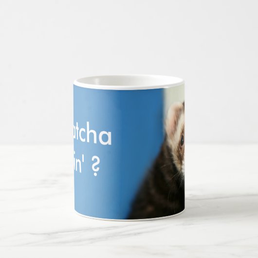 Frettchen Whatcha Doin? Kaffeetasse (Mittel)