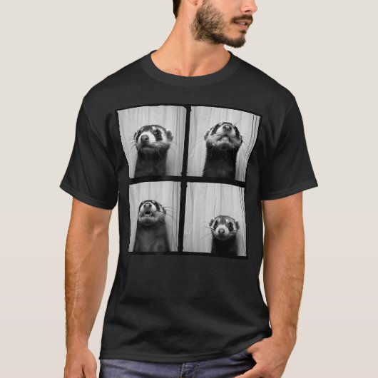 Frettchengesicht Liebe Frettchen Lustig T-Shirt (Vorderseite)