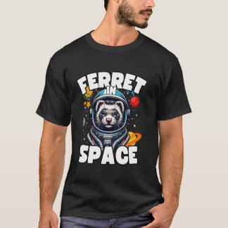 Frettchenliebhaber-Designs Frettchen im Weltraum L T-Shirt