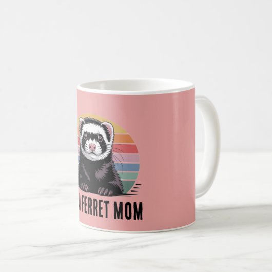 Frettchenmutter Kaffeetasse (VorderseiteRechts)