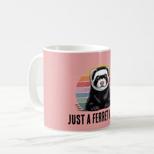 Frettchenmutter Kaffeetasse (Vorderseite Links)