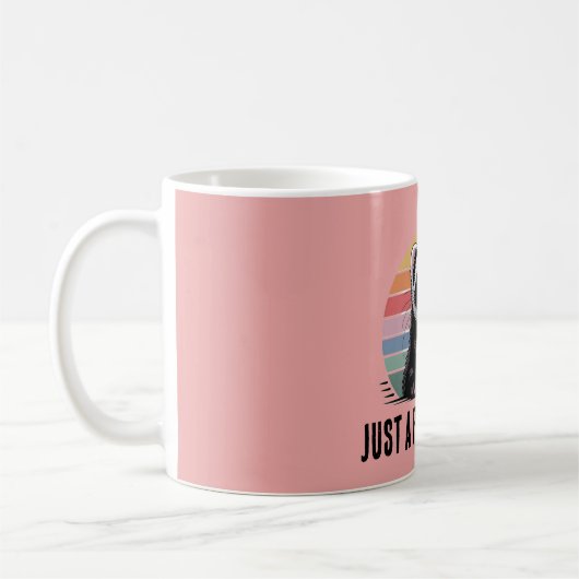 Frettchenmutter Kaffeetasse (Links)