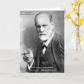 Freud Crazy Liebhaber Liebe Zitat Geschenke Karte (Gelbe Blume)