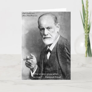 Freud Crazy Liebhaber Liebe Zitat Geschenke Karte