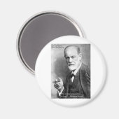 Freud Crazy liebt Liebe Zitat Geschenke Karten etc Magnet (Vorderseite/Rückseite)